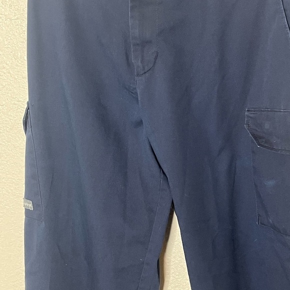 Softwill Blue Cargo Work Pants Sz 34 X 32 - Picture 2 of 5